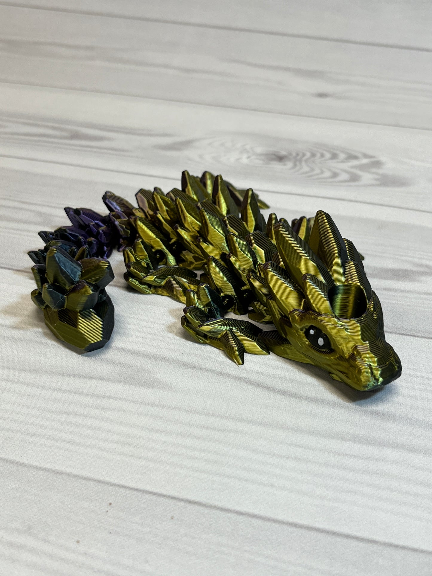 Dragon Straw Buddy- Tri Gold/Purple/Black