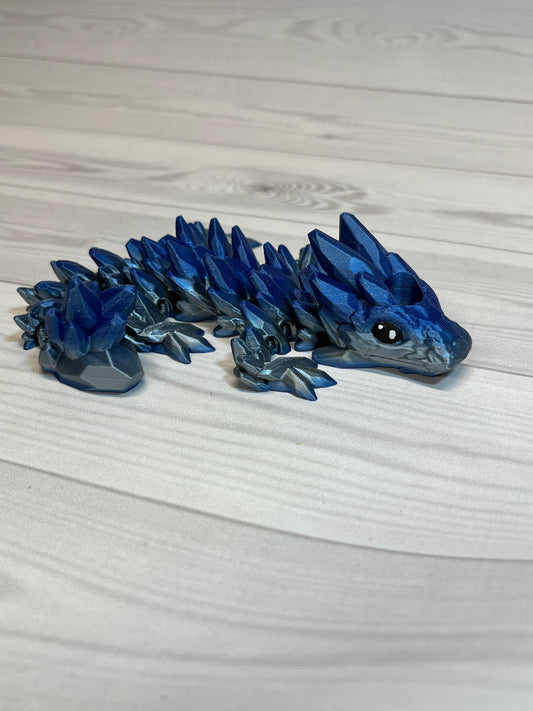 Dragon Straw Buddy- Silver forge blue