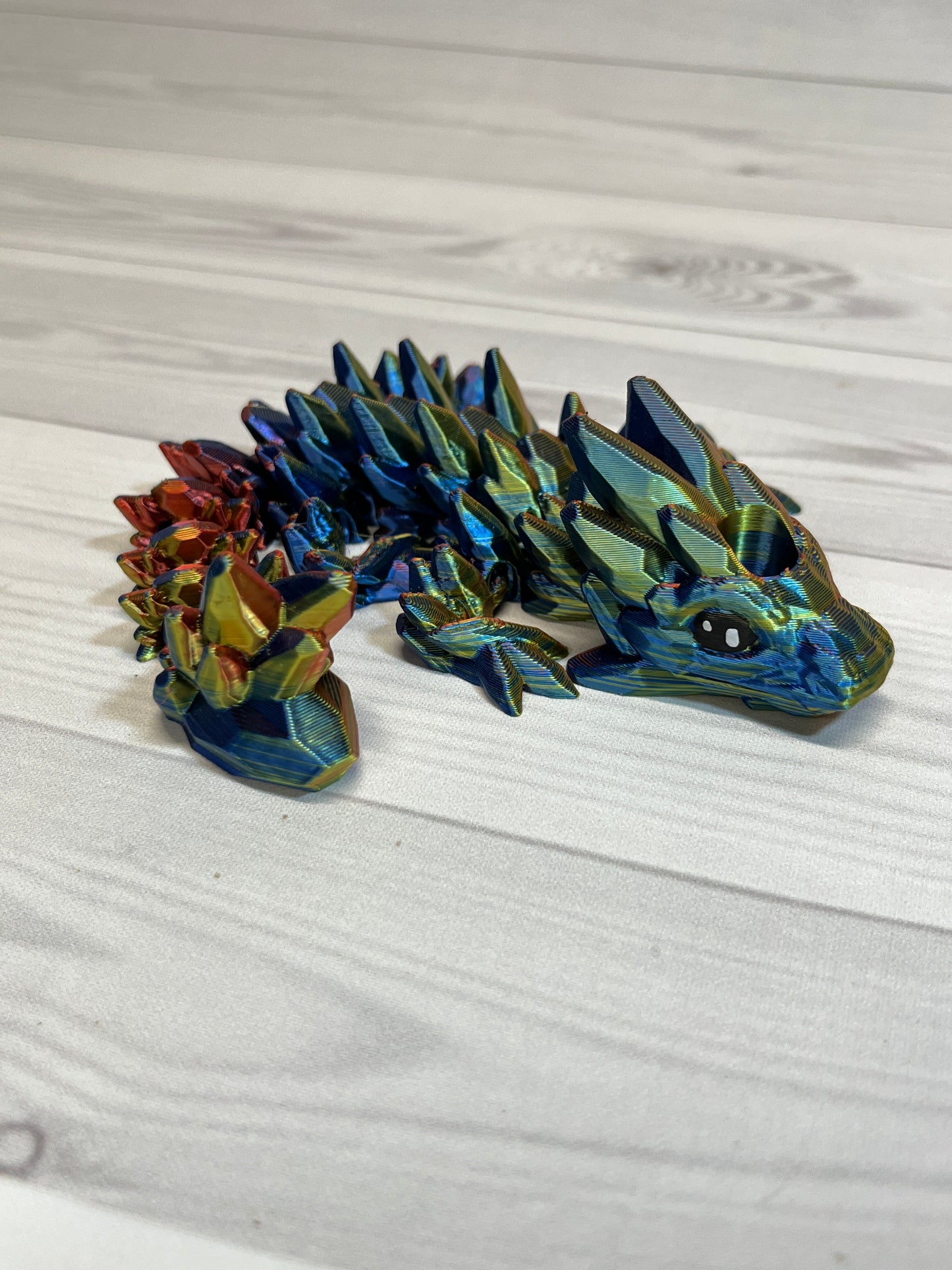 Dragon Straw Buddy- Tri Red/Blue/Gold