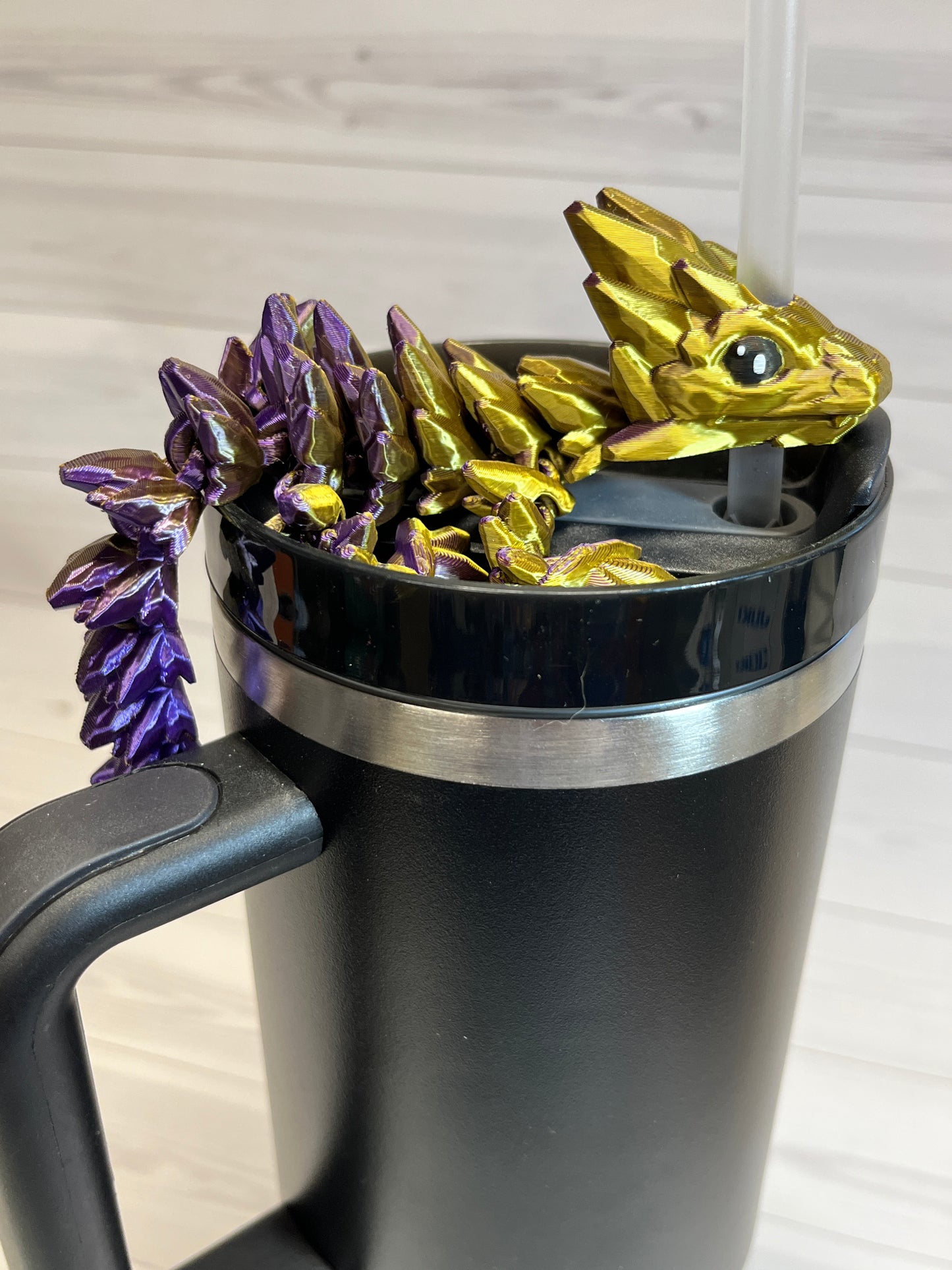 Dragon Straw Buddy- Dual Purple/Gold