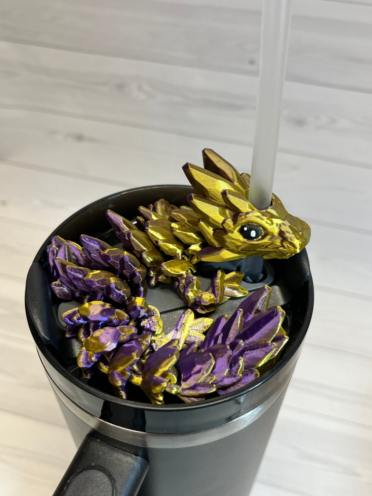 Dragon Straw Buddy- Dual Purple/Gold