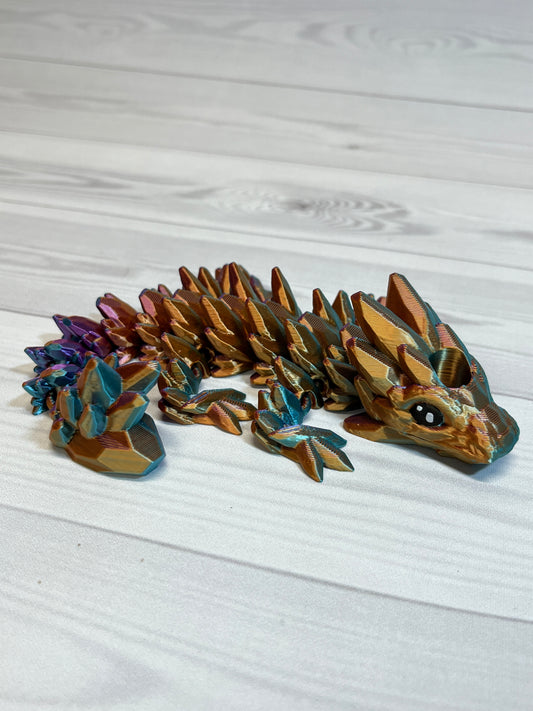 Dragon Straw Buddy- Tri  Purple/Orange/Blue