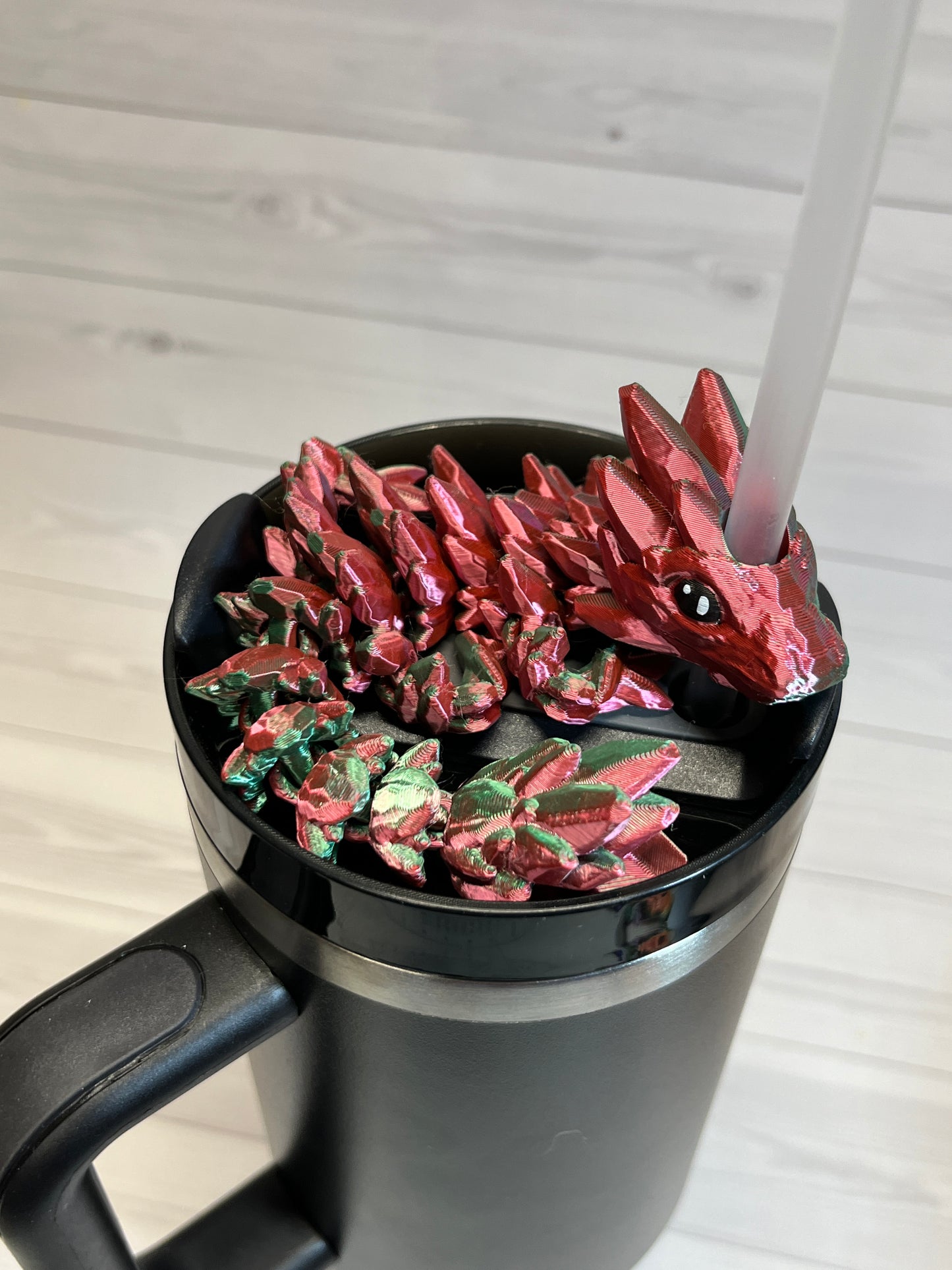 Dragon Straw Buddy- Dual Red/Green
