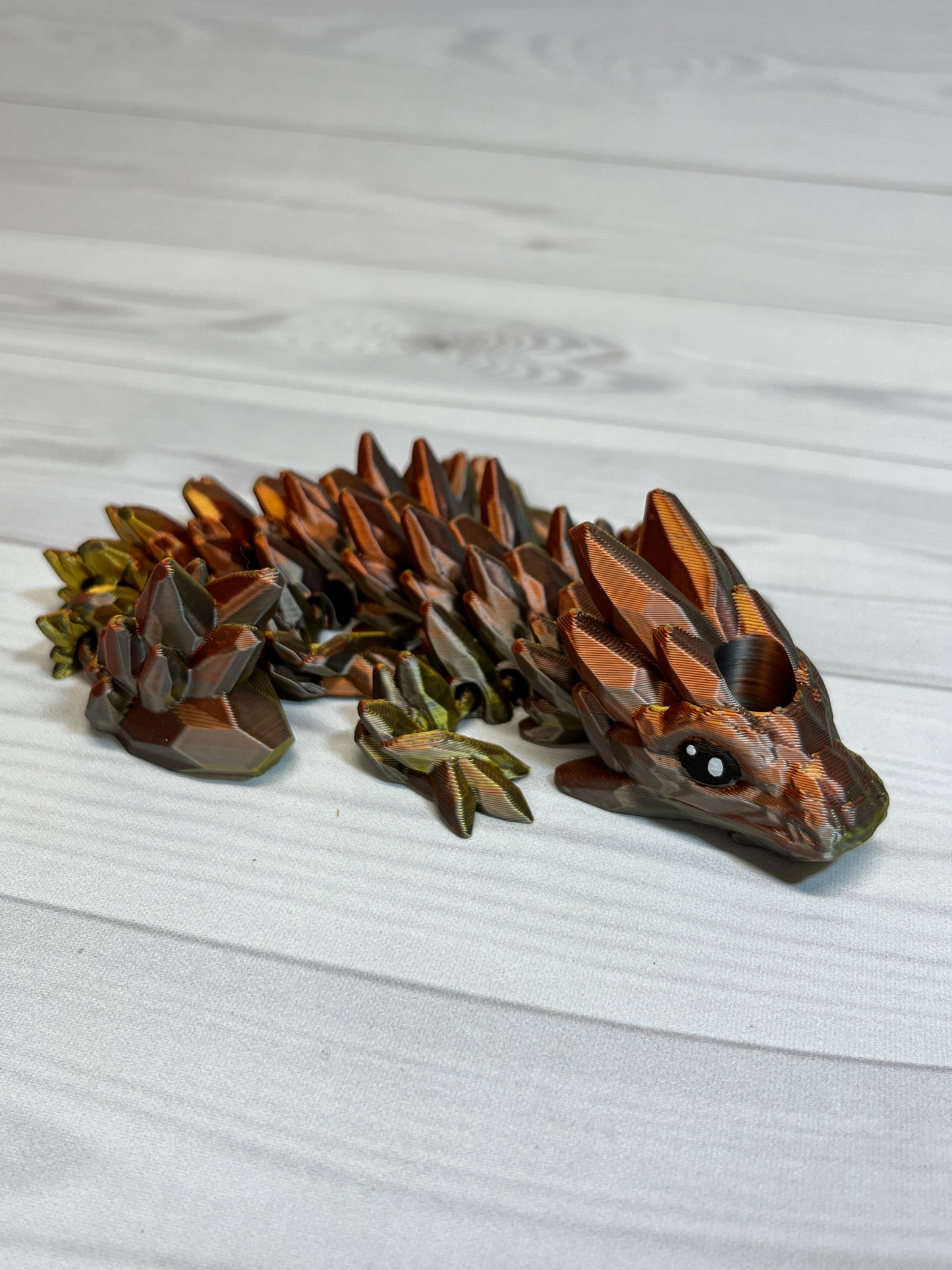 Dragon Straw Buddy- Tri Gold/Silver/Copper
