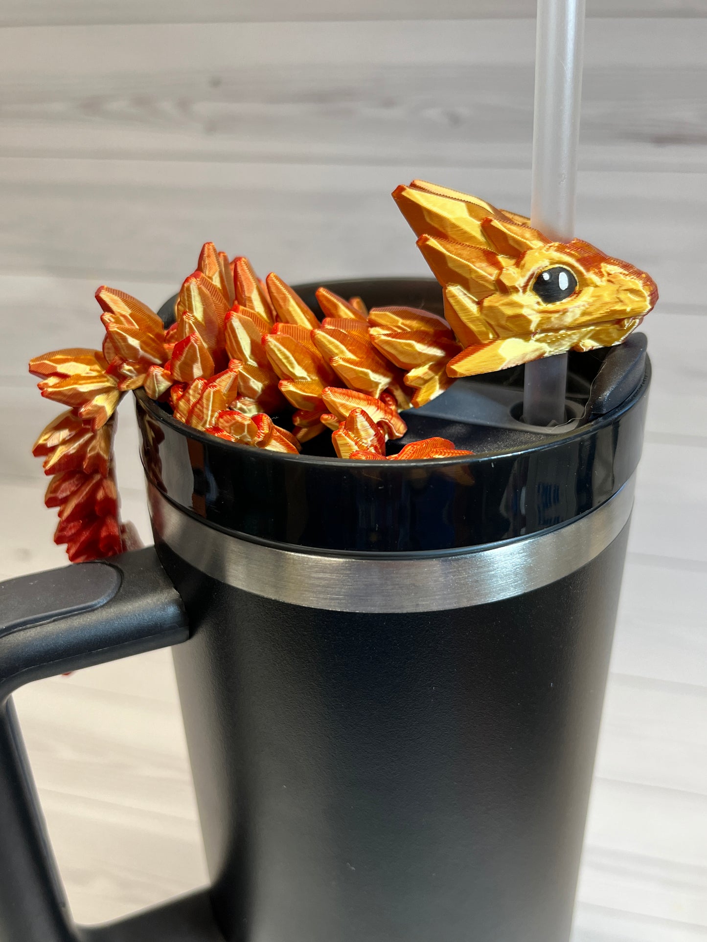Dragon Straw Buddy- Dual Red/Gold