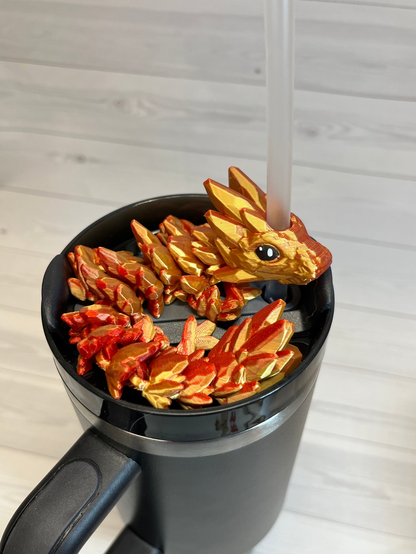 Dragon Straw Buddy- Dual Red/Gold