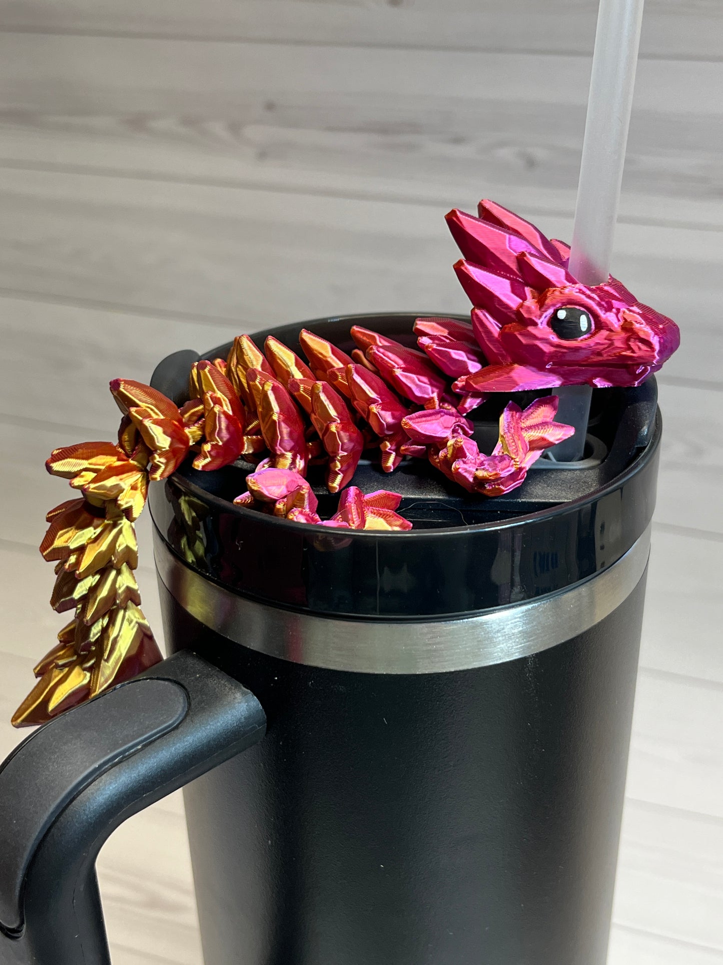 Dragon Straw Buddy- Tri Red/Gold/Purple