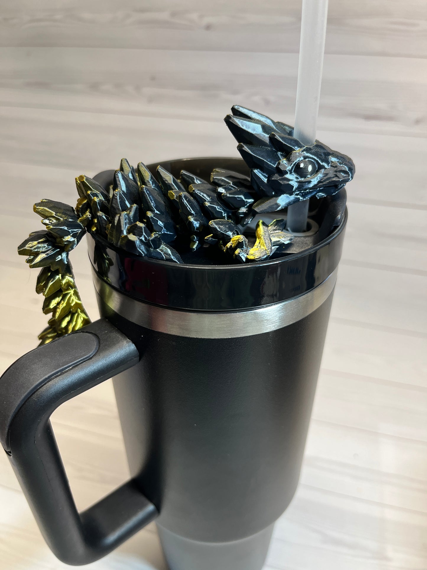 Dragon Straw Buddy- Dual Black/Gold