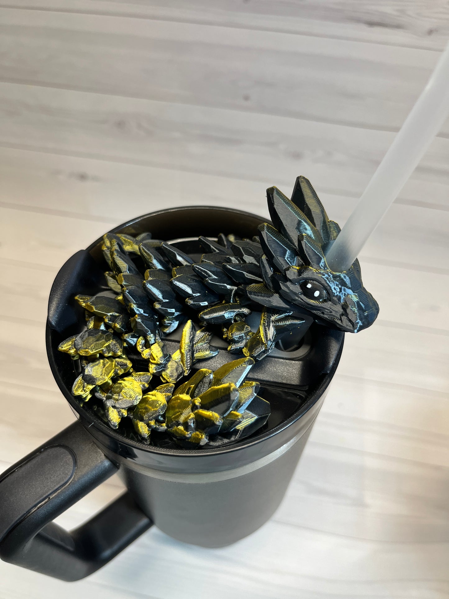 Dragon Straw Buddy- Dual Black/Gold