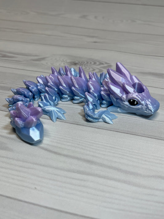 Dragon Straw Buddy- Gradient White/Purple/Blue