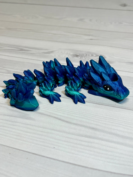 Dragon Straw Buddy- Green forge Blue