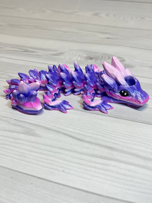Dragon Straw Buddy- Purple Rainbow