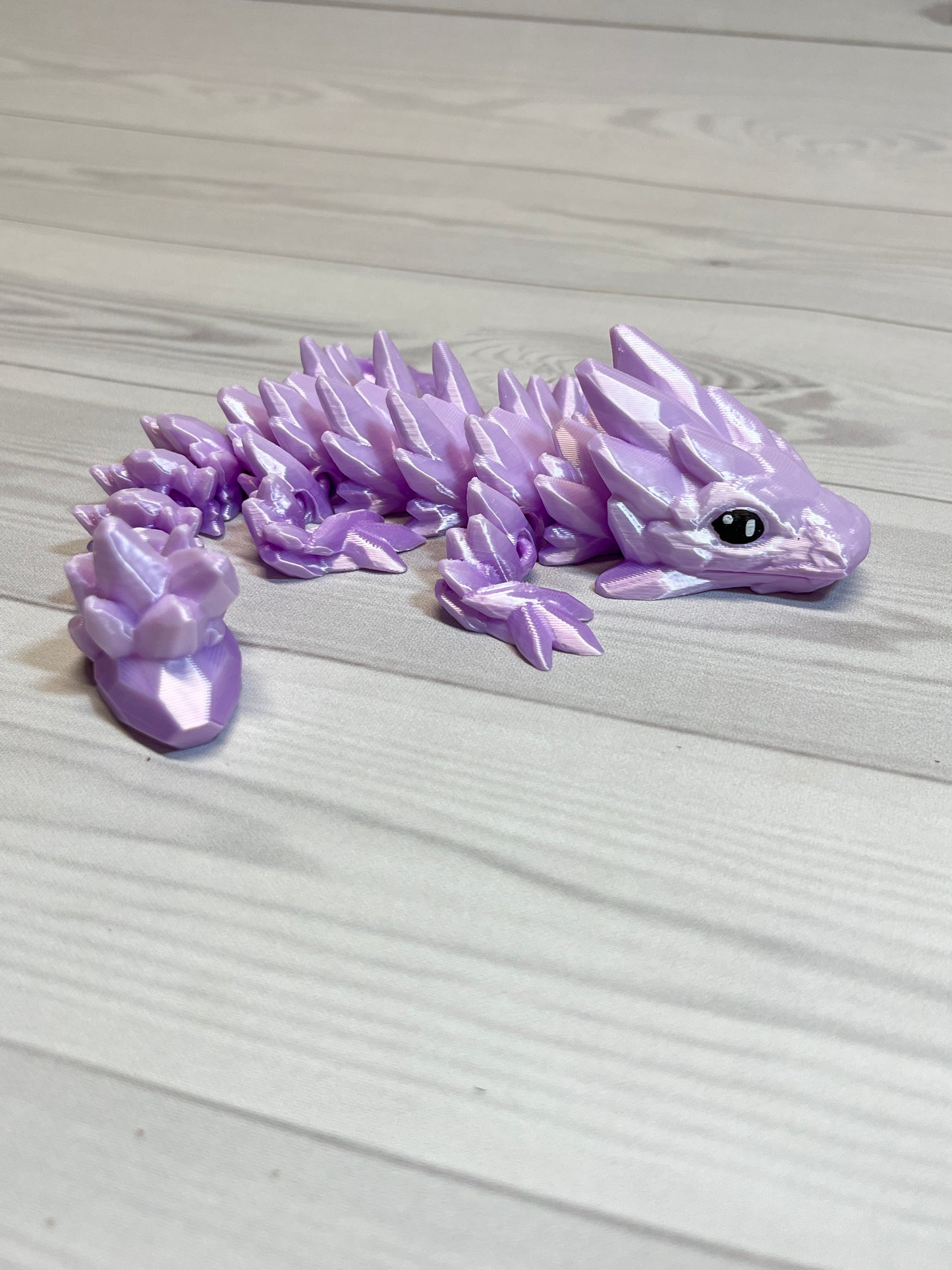 Gemstone Dragon- Purple/white Gradient