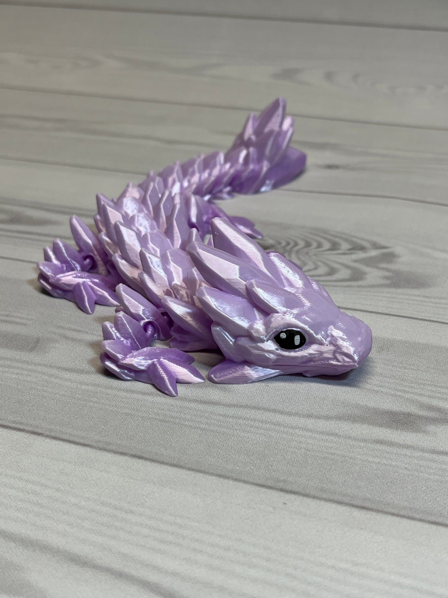 Gemstone Dragon- Purple/white Gradient
