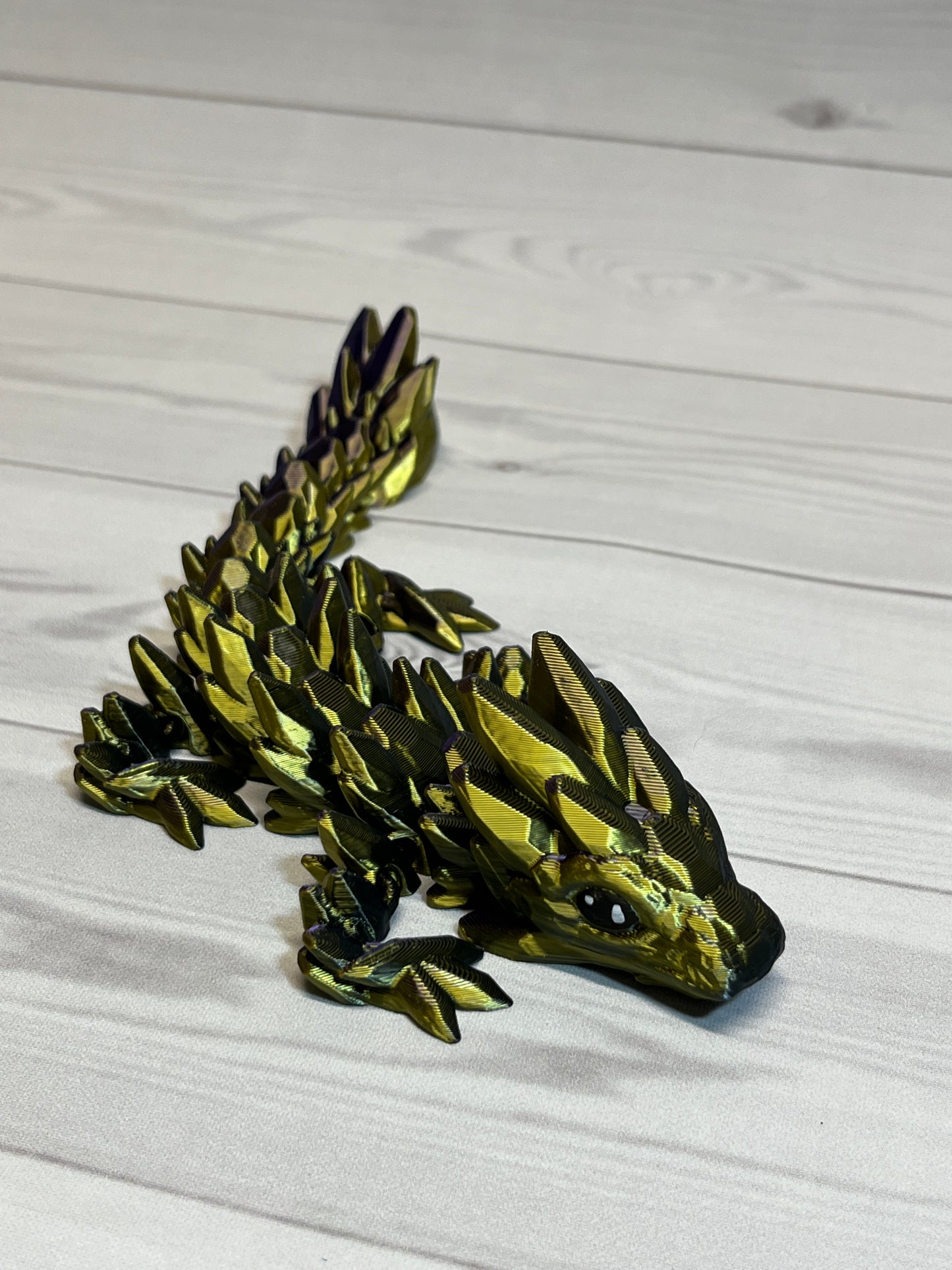 Gemstone Dragon- Tri Black/Gold/Purple