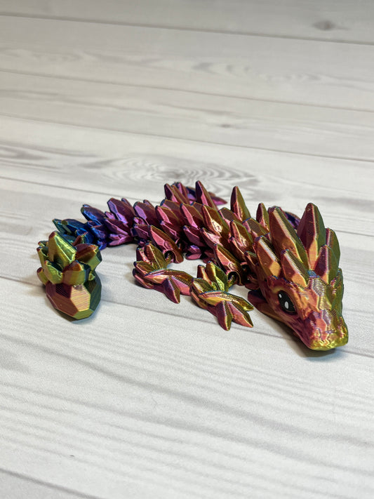Gemstone Dragon- Tri Red/Blue/Gold