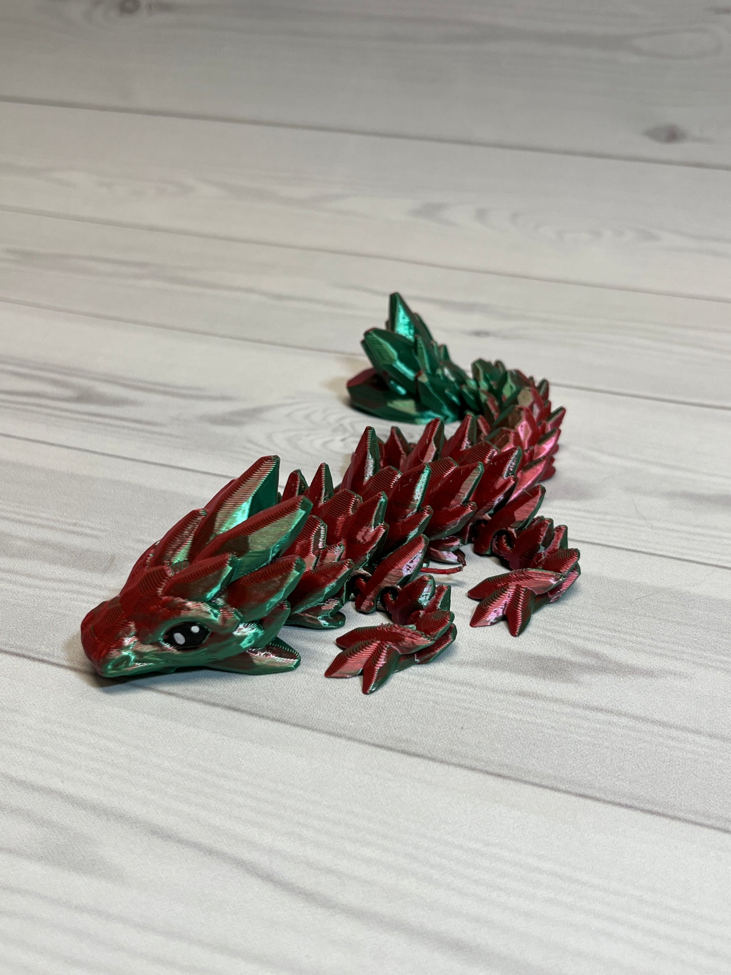 Gemstone Dragon- Dual Red/Green