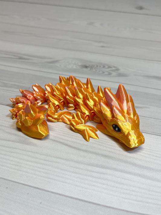 Gemstone Dragon- Dual Gold/Pink