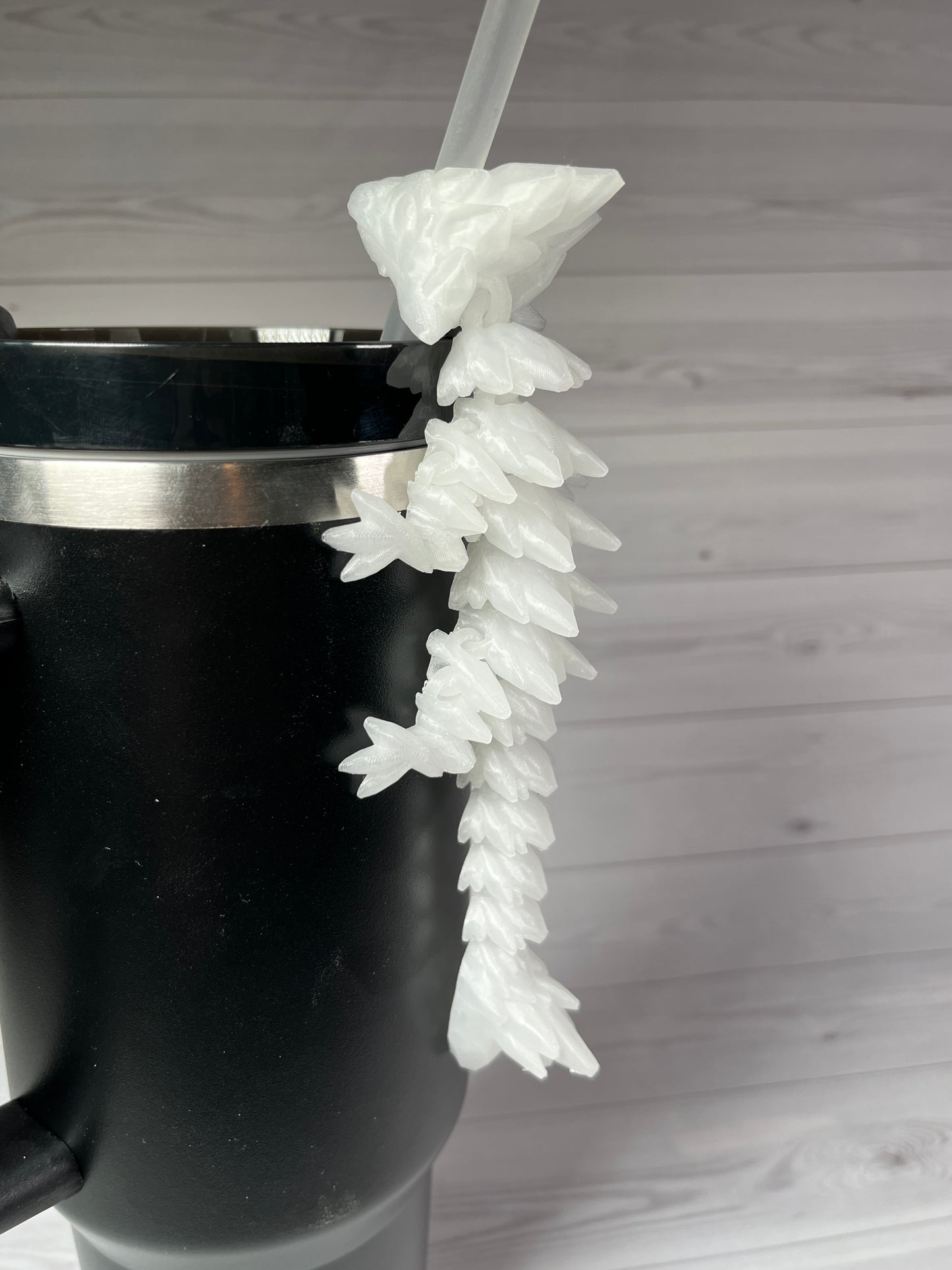 Dragon Straw Buddy- Glow in the dark- Blue