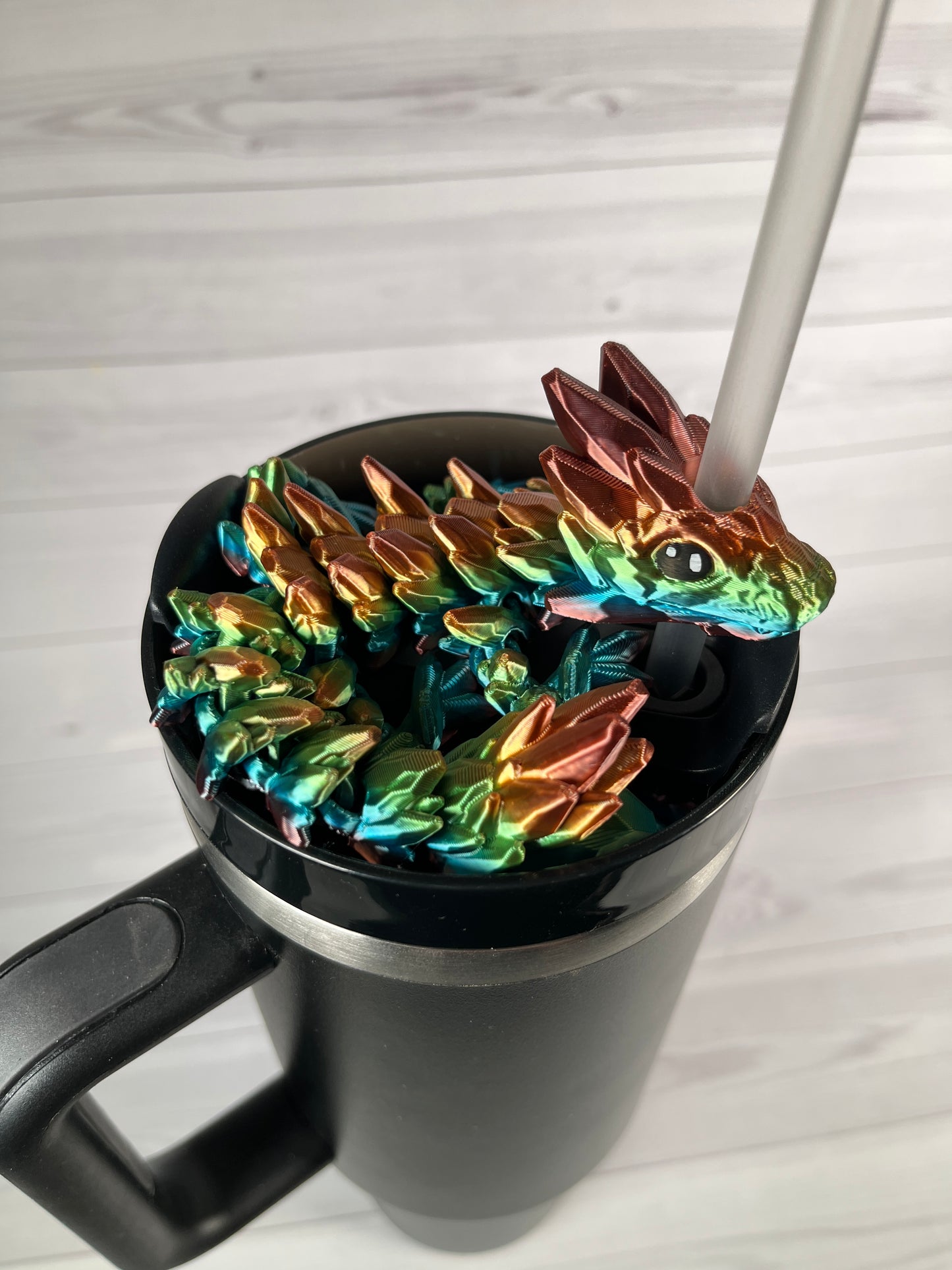 Dragon Straw Buddy- Bronze Rainbow