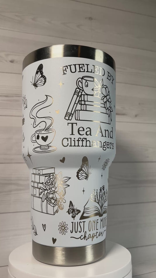 Books and Tea 30 oz tumbler