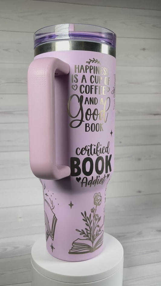 Booktrovert 40 oz tumbler