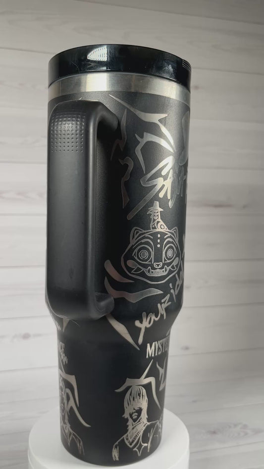 Demon boy band 40 oz tumbler