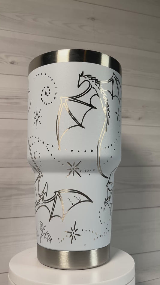 Whimsical Dragons 30 oz tumbler