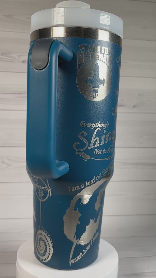 Shiny 40 oz tumbler