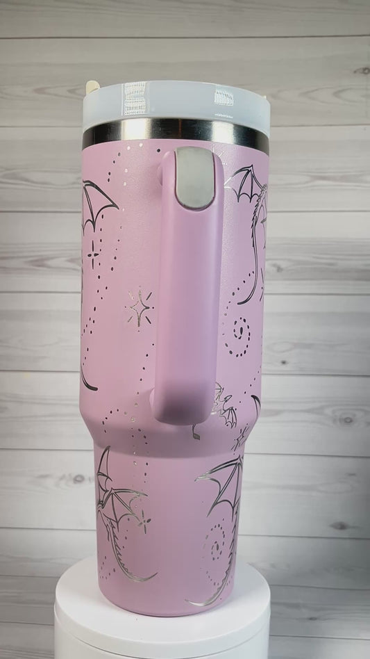Whimsical Dragons 40 oz tumbler