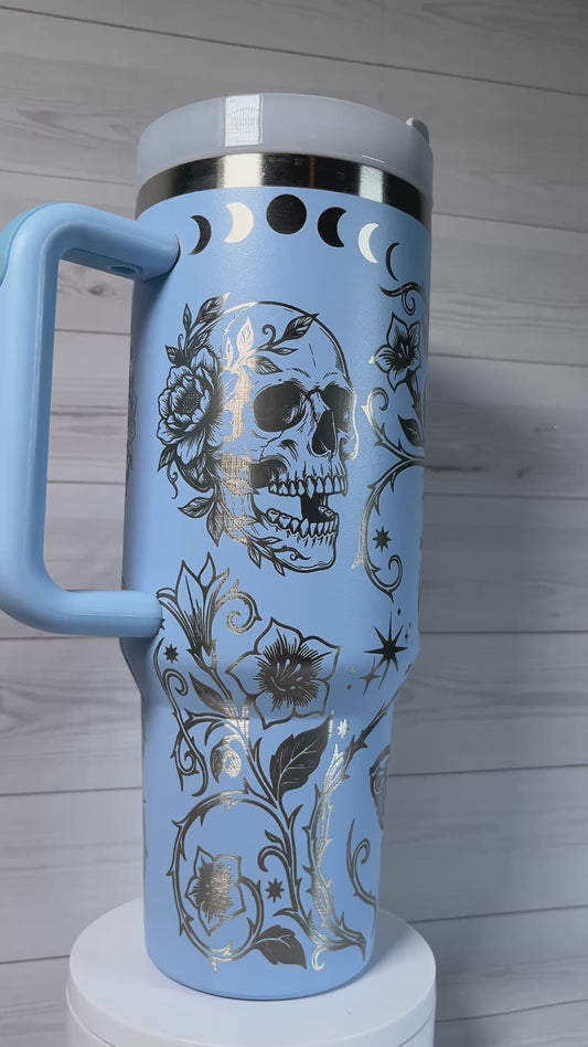 Skulls 40 oz tumbler