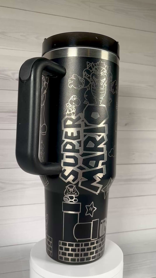 Super Plumber 40 oz tumbler