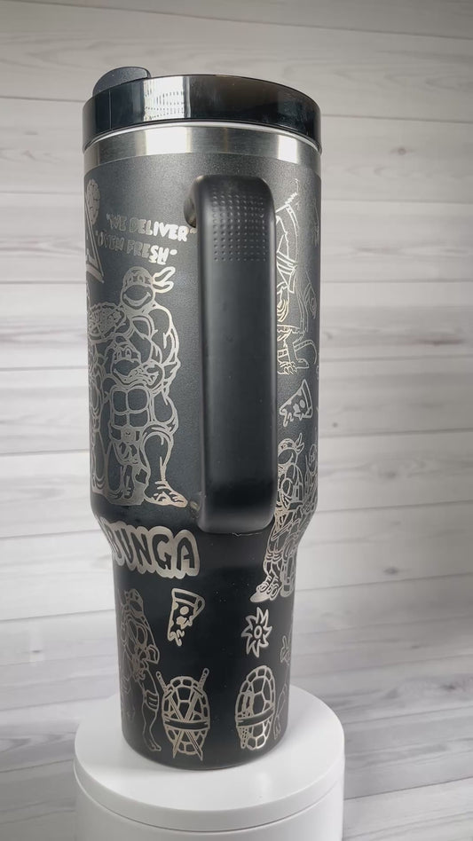 Turtle power 40 oz tumbler