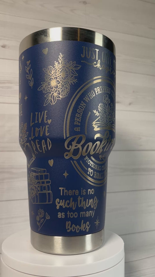 Booktrovert 30 oz tumbler
