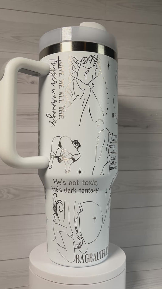 *Mature!!!* Dark SPICY Romance 40 oz tumbler