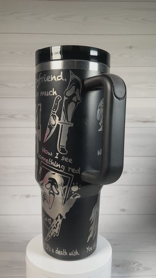 Scary phone call 40 oz tumbler