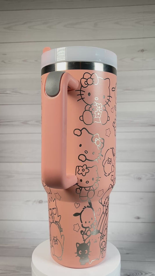 Kitty 40 oz tumbler