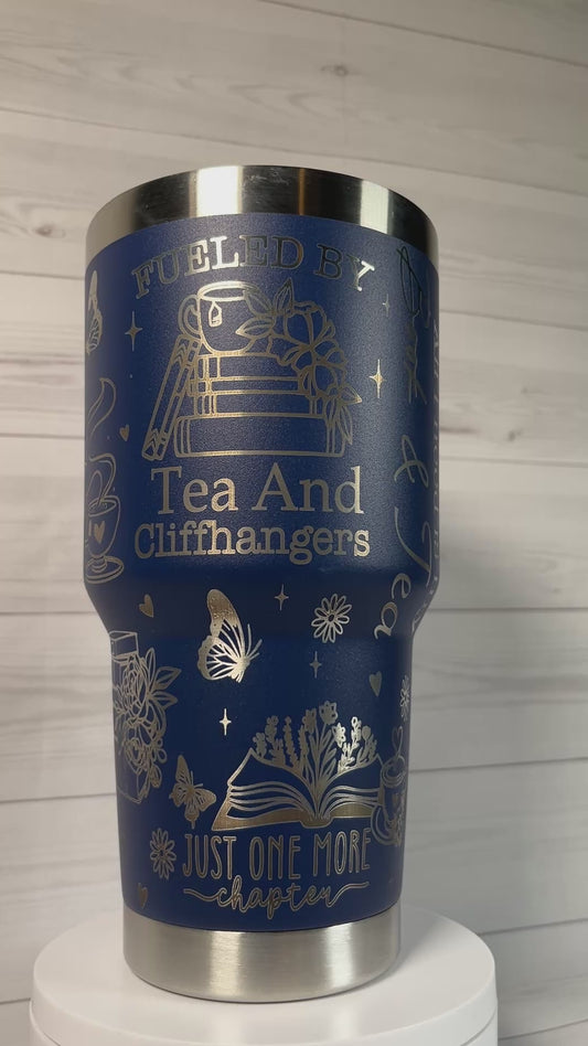 Books and Tea 30 oz tumbler