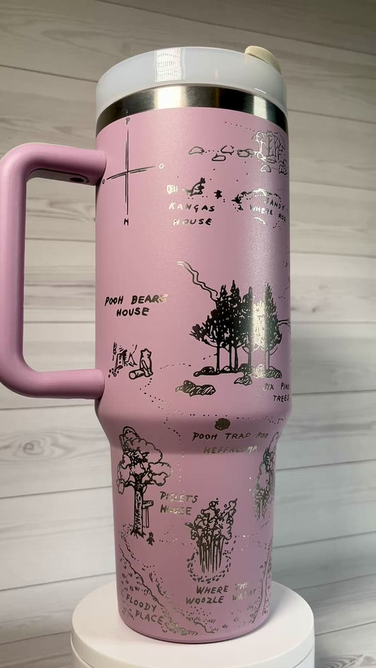 Hundred acre map 40 oz tumbler