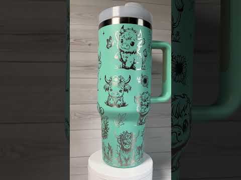 Highland Cow 40 oz tumbler