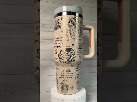 Books & Coffee 40 oz Tumbler