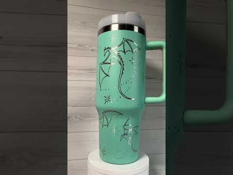 Whimsical Dragons 40 oz tumbler